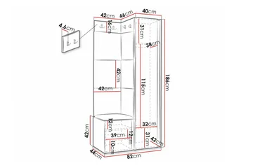 Dunvegan Highboard White - Förvaring - Skåp - Förvaringsskåp