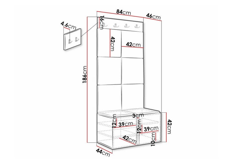 Dunvegan Highboard White - Förvaring - Skåp - Förvaringsskåp