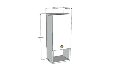Estephen Badrumsskåp 71 cm - Vit - Hus & renovering - Kök & bad - Badrum - Badrumsmöbler & badrumsinredning - Väggskåp & högskåp