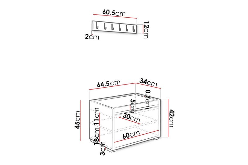 Kenmare Highboard - Vit - Förvaring - Skåp - Förvaringsskåp