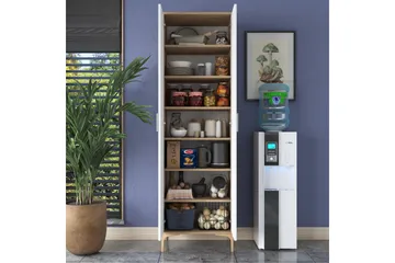 Manorma Highboard - Valnöt/Vit - Förvaring - Skåp - Förvaringsskåp