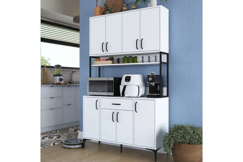 Manorma Highboard - Vit - Förvaring - Skåp - Förvaringsskåp