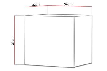 Tessan Väggskåp 34 cm - Vit - Förvaring - Skåp - Förvaringsskåp
