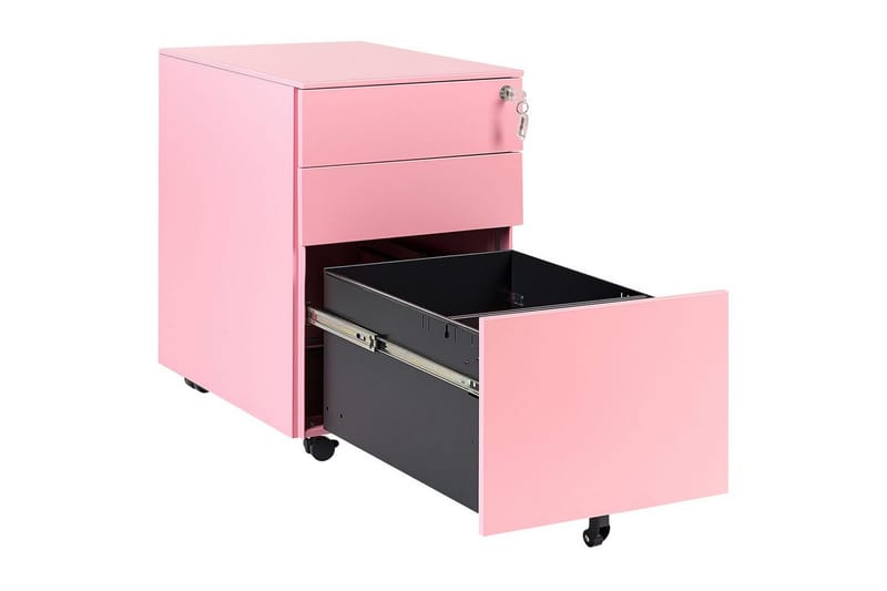 Kontorsskåp Cami Rosa - Rosa - Förvaring - Förvaringsmöbler - Byrå - Hurtsar