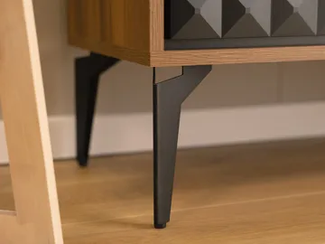 Lorvenn Vitrinskåp 103x122 cm - Brun/Svart - Förvaring - Skåp - Vitrinskåp