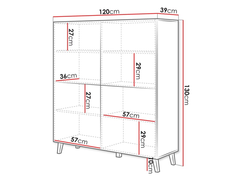 Orvik Skänk 120 cm - grå, brun - Förvaring - Skåp - Förvaringsskåp