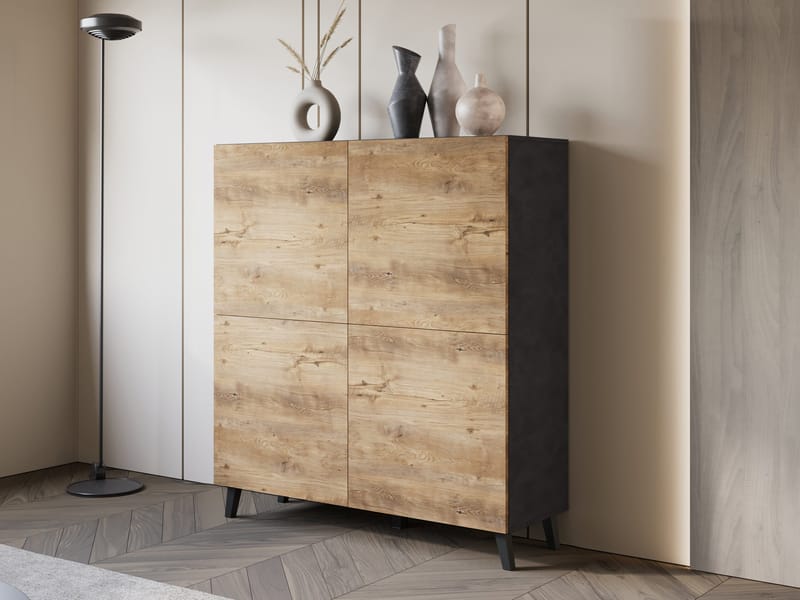 Orvik Skänk 120 cm - grå, brun - Förvaring - Skåp - Förvaringsskåp