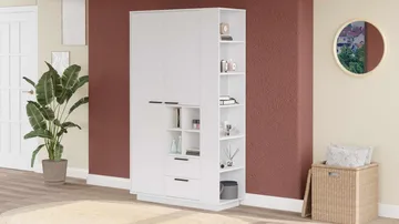 Sarnor Multifunktionsskåp 110x190x45 cm - Vit - Förvaring - Skåp - Förvaringsskåp