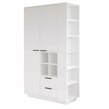 Sarnor Multifunktionsskåp 110x190x45 cm - Vit - Förvaring - Skåp - Förvaringsskåp