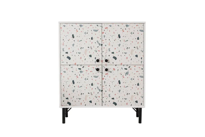Terrazzo Highboard 95x111 cm Vit - Hanah Home - Förvaring - Skåp - Förvaringsskåp