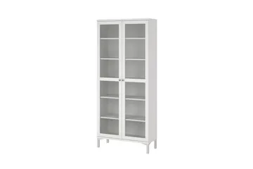 Valnorin Vitrinskåp 89x203 cm - Vit - Förvaring - Skåp - Vitrinskåp