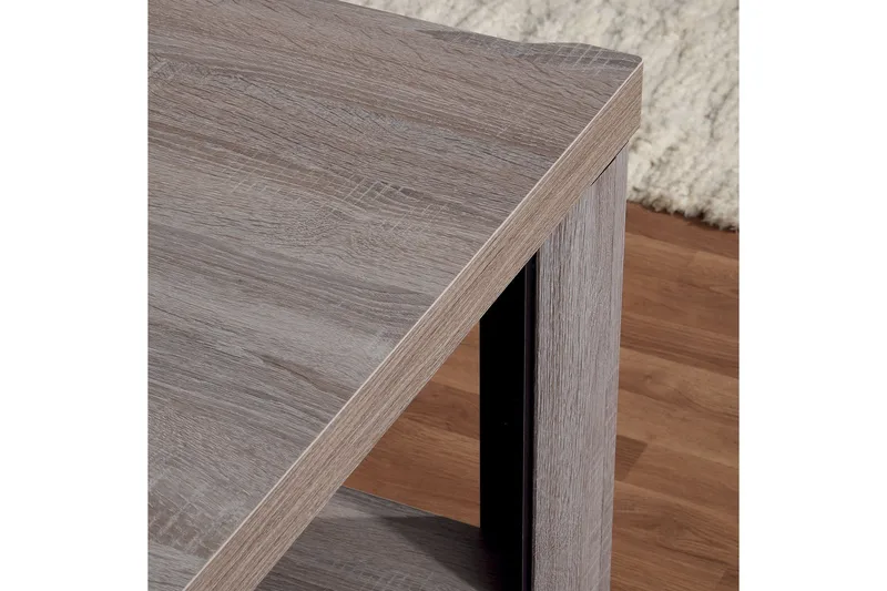 Dallas Vitrinskåp 58x43,5x192 cm - Grå/Vit - Förvaring - Skåp - Vitrinskåp