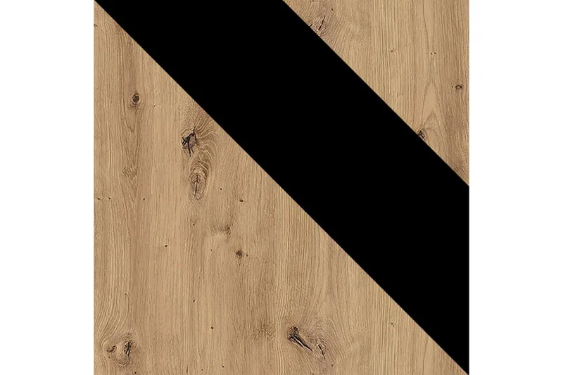Ingram Vitrinskåp 40x90 cm - Ek/Svart - Förvaring - Skåp - Vitrinskåp