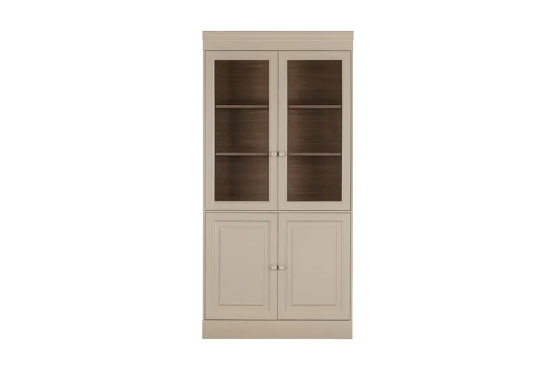 Sjundaa Vitrinskåp 40x105 cm - Sand - Förvaring - Skåp - Vitrinskåp