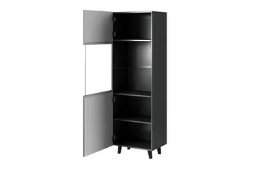 Strontian Vitrinskåp 183 cm Scandinavian Choice Anthracite/Black - Antracit/Svart - Förvaring - Skåp - Vitrinskåp