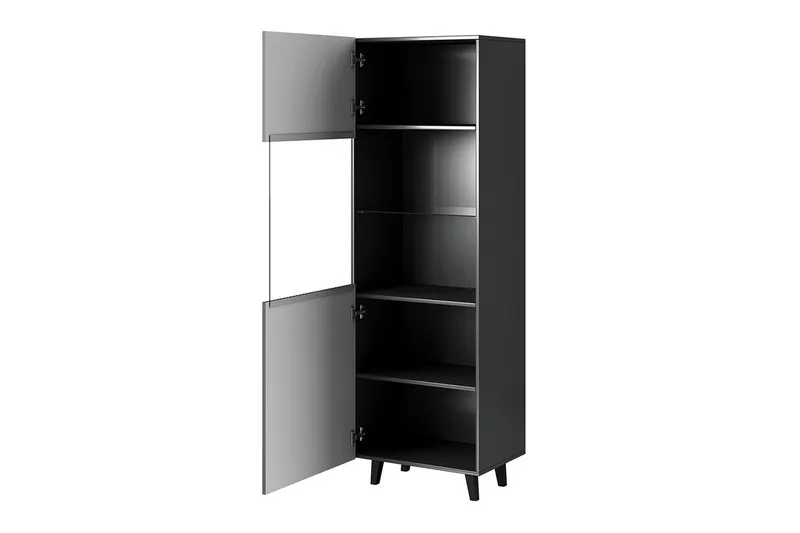 Strontian Vitrinskåp 183 cm Scandinavian Choice Anthracite/Black - Antracit/Svart - Förvaring - Skåp - Vitrinskåp