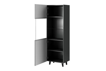 Strontian Vitrinskåp 183 cm Scandinavian Choice Anthracite/Black - Förvaring - Skåp - Vitrinskåp