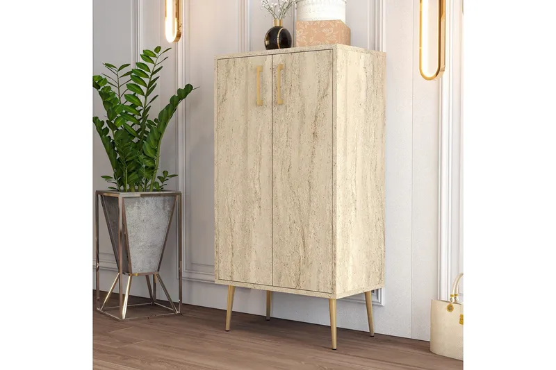 Babice Skoskåp 60 cm - Beige - Förvaring - Skoförvaring