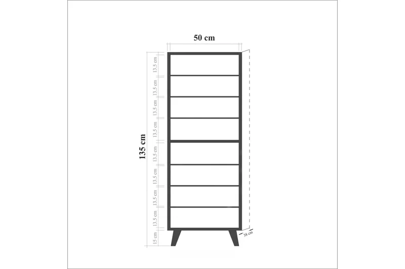 Brokind Skoskåp 50 cm - Brun/Mönstrad - Förvaring - Skoförvaring