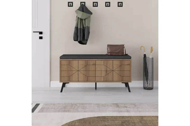 Dune Skoskåp 107 cm - Brun - Förvaring - Skoförvaring