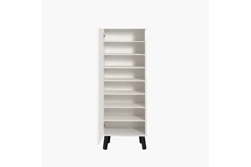 Gelsgan Skoskåp 50 cm - Vit/Svart - Förvaring - Skoförvaring