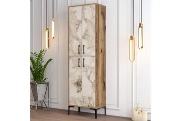 Retzow Skoskåp 60x35 cm - Mörkbrun/Ljusbrun - Förvaring - Skoförvaring