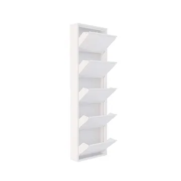 Rylanis Skoskåp 50x169 cm - Vit - Förvaring - Skoförvaring