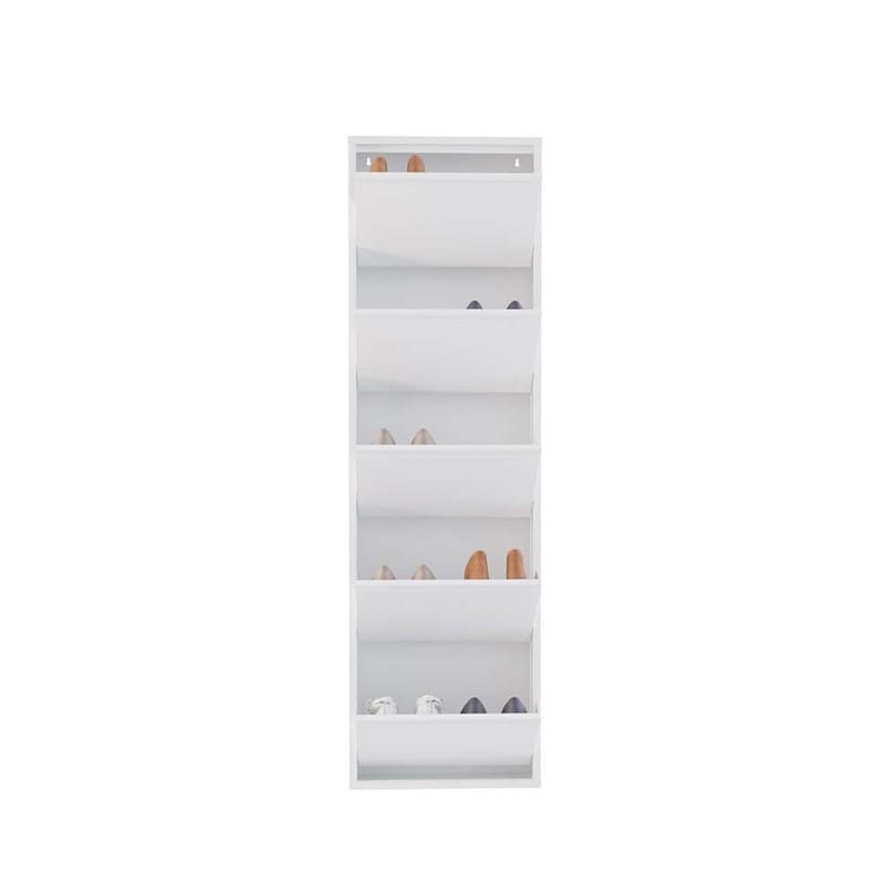Rylanis Skoskåp 50x169 cm - Vit - Förvaring - Skoförvaring