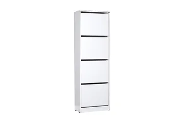 Skoskåp 51x157 cm - Vit - Förvaring - Skoförvaring