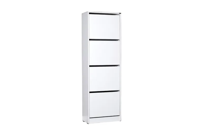 Skoskåp 51x157 cm - Vit - Förvaring - Skoförvaring