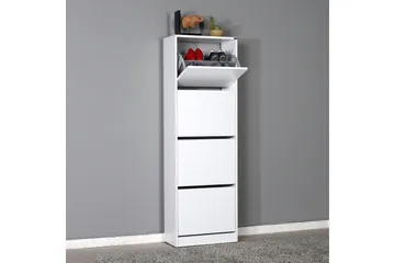 Skoskåp 51x157 cm - Vit - Förvaring - Skoförvaring