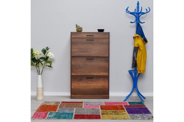 Skoskåp 75x128 cm - Valnöt - Förvaring - Skoförvaring
