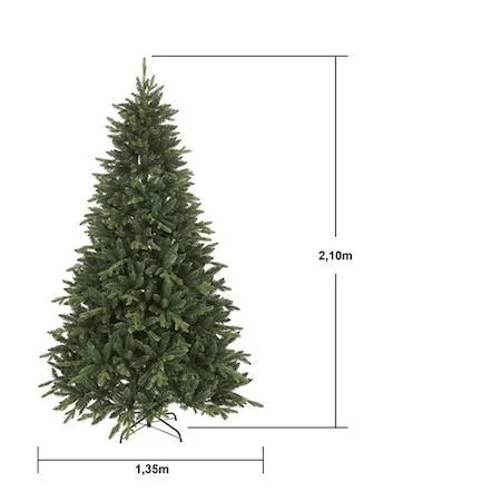 Bergen Plastgran 210 cm - Grön|Svart - Inredning - Julpynt & helgdekoration - Julpynt & juldekoration - Plastgran