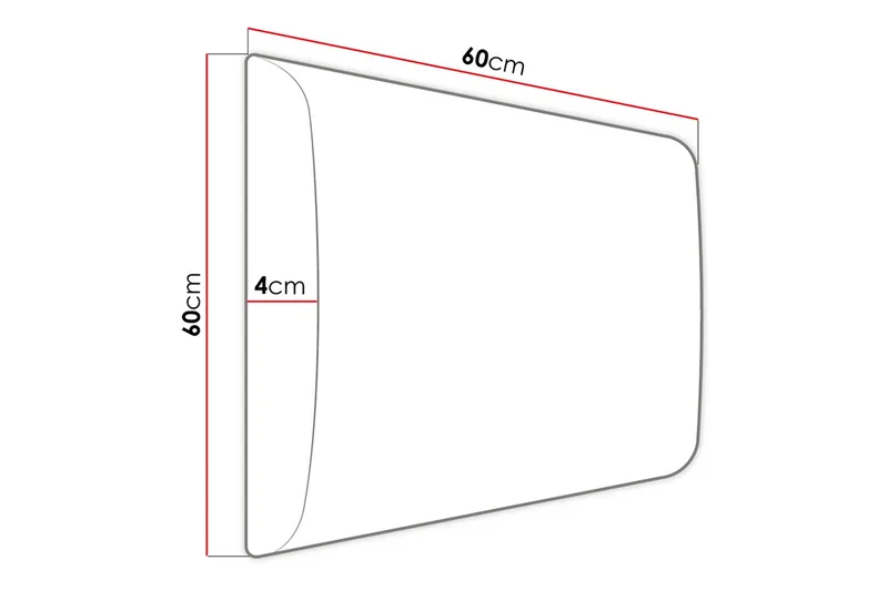 Zaratuz Stoppad Väggpanel 60x60 cm - Blå - Inredning - Dekoration & inredningsdetaljer