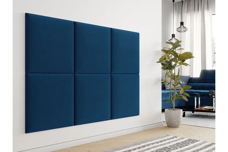 Zaratuz Stoppad Väggpanel 60x60 cm - Blå - Inredning - Dekoration & inredningsdetaljer