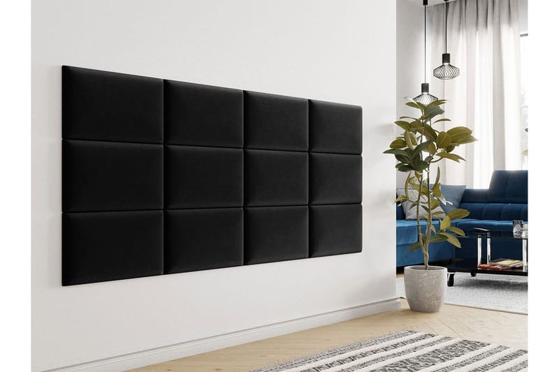 Zaratuz Väggpanel Stoppad 50x30 cm - Svart - Hus & renovering - Bygg - Golv, vägg & tak - Golv & väggbeklädnad - Väggpanel & panelskiva