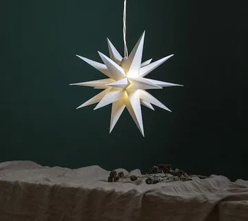 Alice Adventsstjärna 60 cm i Plast med batteri och LED - Vit - Inredning - Julpynt & helgdekoration - Julpynt & juldekoration