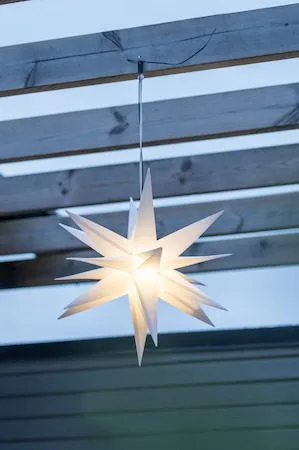 Alice Adventsstjärna 60 cm i Plast med batteri och LED - Vit - Inredning - Julpynt & helgdekoration - Julpynt & juldekoration