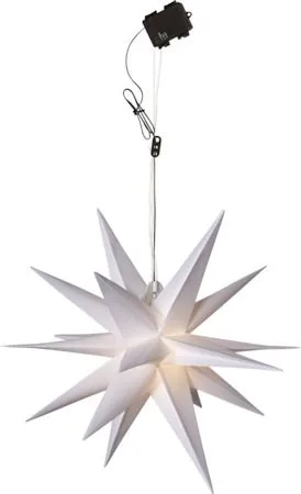 Alice Adventsstjärna 60 cm i Plast med batteri och LED - Vit - Inredning - Julpynt & helgdekoration - Julpynt & juldekoration
