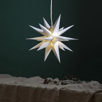 Alice Adventsstjärna 60 cm i Plast med batteri och LED - Vit - Inredning - Julpynt & helgdekoration - Julpynt & juldekoration