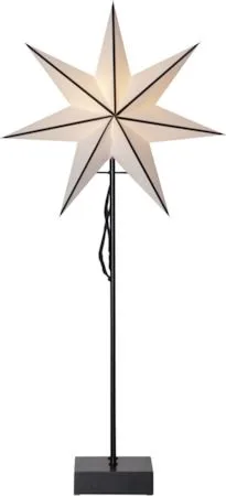 Astro Stjärna på fot 35 cm - vit och svart - Inredning - Julpynt & helgdekoration - Julpynt & juldekoration
