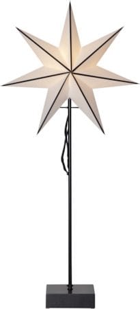 Astro Stjärna på fot 35 cm - vit och svart - Inredning - Julpynt & helgdekoration - Julpynt & juldekoration