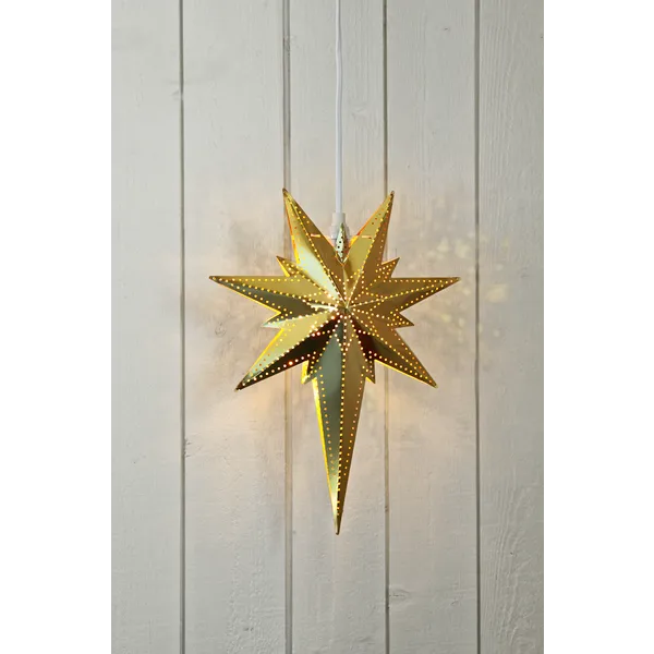 Betlehem Liten Adventsstjärna 25 cm – Jullampa i metall, Koppar