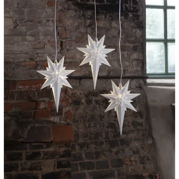 Betlehem Liten adventsstjärna 25 cm - Jullampa i metall - Vit - Inredning - Julpynt & helgdekoration - Julpynt & juldekoration