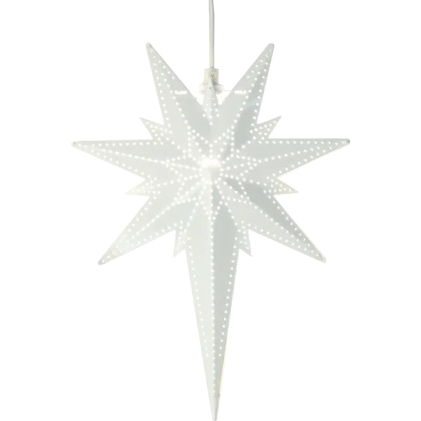 Betlehem Liten adventsstjärna 25 cm - Jullampa i metall, Vit
