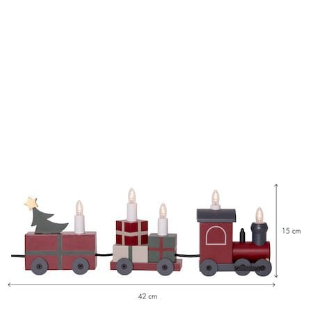 Christmas train Ljusstake 42 cm - flerfärgad - Inredning - Julpynt & helgdekoration - Julpynt & juldekoration