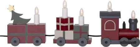 Christmas train Ljusstake 42 cm, flerfärgad