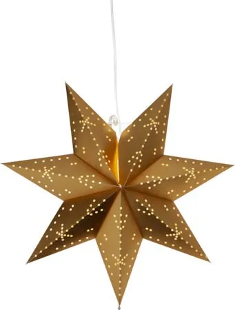 Classic Adventsstjärna 45 cm – Jullampa i papper, Guld