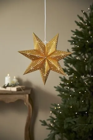 Classic Adventsstjärna 45 cm – Jullampa i papper - Guld - Inredning - Julpynt & helgdekoration - Julpynt & juldekoration