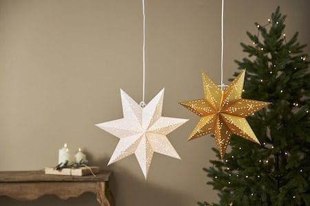Classic Adventsstjärna 45 cm – Jullampa i papper - Vit - Inredning - Julpynt & helgdekoration - Julpynt & juldekoration